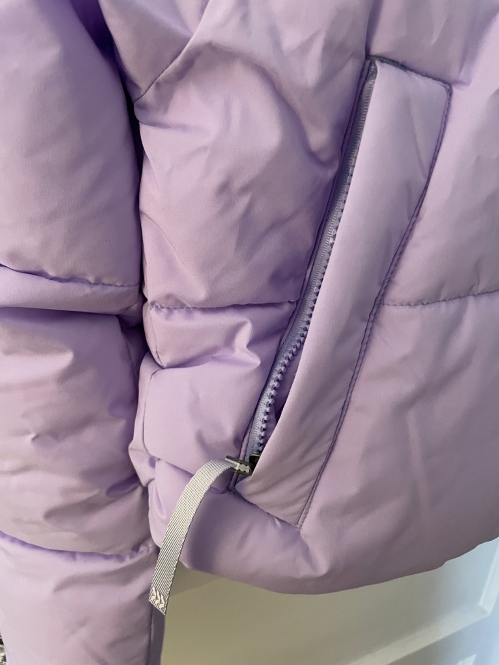 All in Motion Cropped Lavender Puffer Jacket - Picture 7 of 7